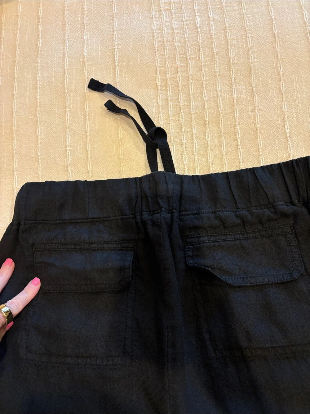 Caslon Black Elastic Waist Jogger Pants Size Small